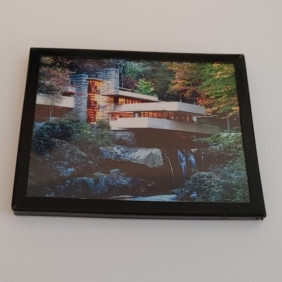 Beautiful Fallingwater PA Framed Magnet - Picture 1 of 2